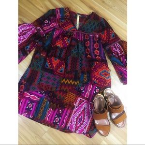SOLD Aztec Multi-color Anthropologie Dress
